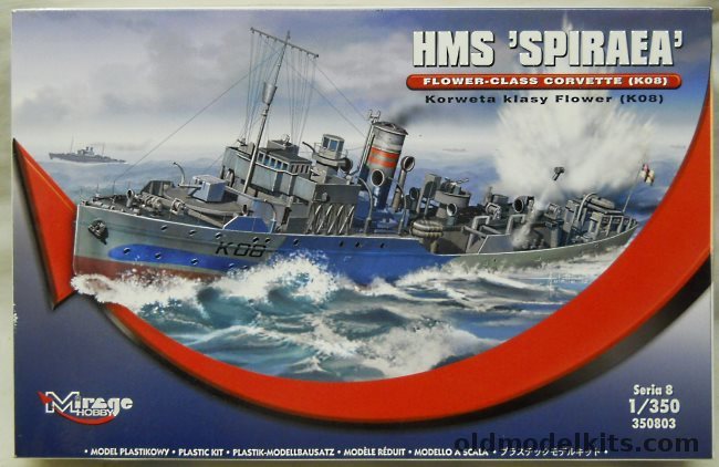 Mirage Hobby 1/350 HMS Spiraea Flower Class Corvette K08 plastic model kit